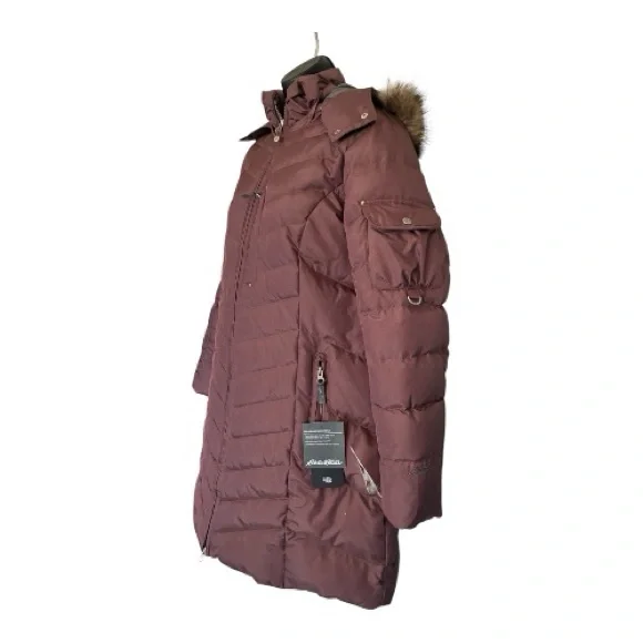 NWT Eddie Bauer Quilted Puffer Coat in Mauve - Size PXL- Needs to be patched - Picture 2 of 8